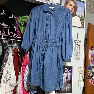 GAP Factory Long Sleeve Denim Dress